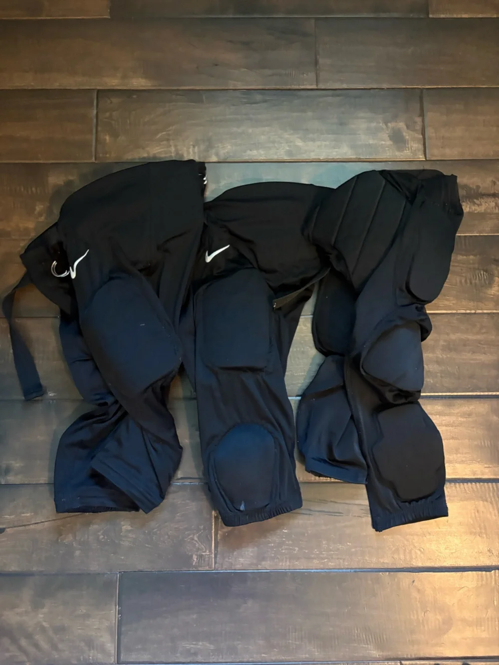 Nike Black Padded Football Pants Black Size YS one pair Under Armor